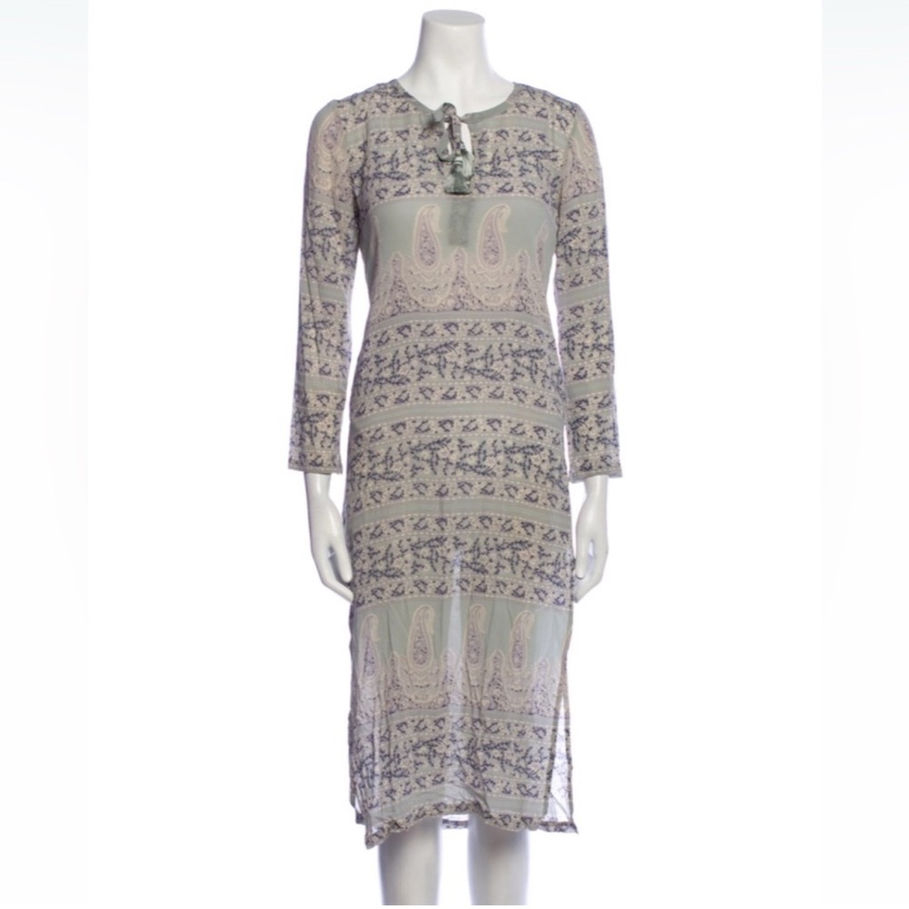 Calypso St. Barth Silk Paisley Print Kaftan Size Large